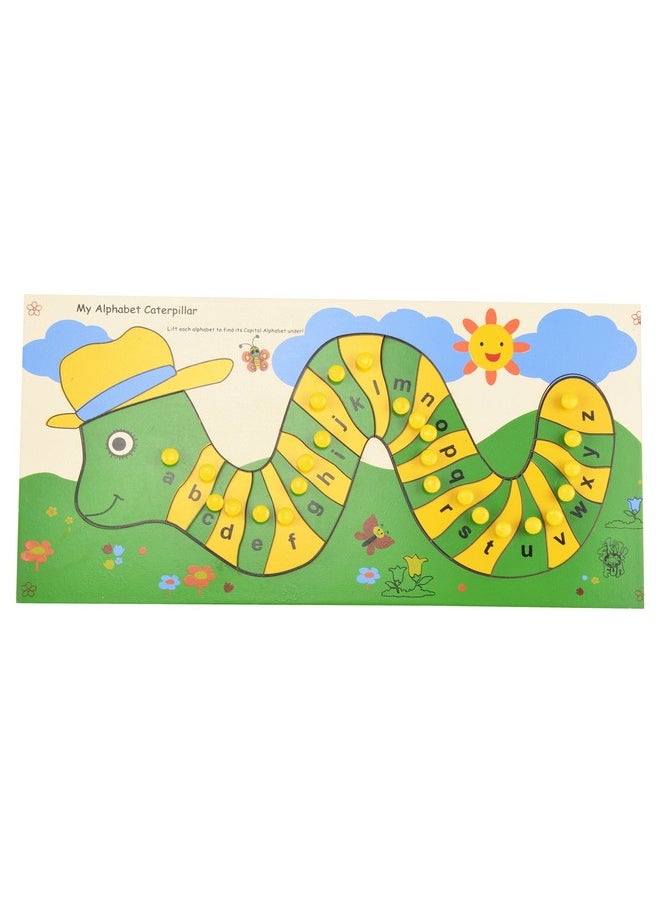 Wooden My Alphabet Caterpiller, Multi Color