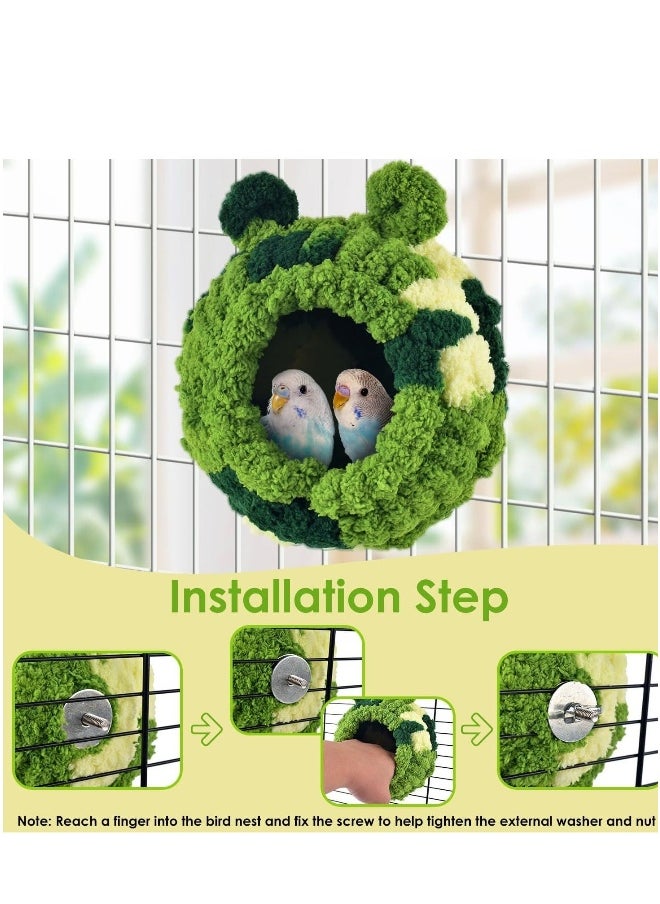 Bird Nest, Parrot Breeding House Conure Snuggle Hut for Budgie, Parakeet, co ckatiel, Conure, Lovebird, Canary, Finch, Hamster, Small Pets