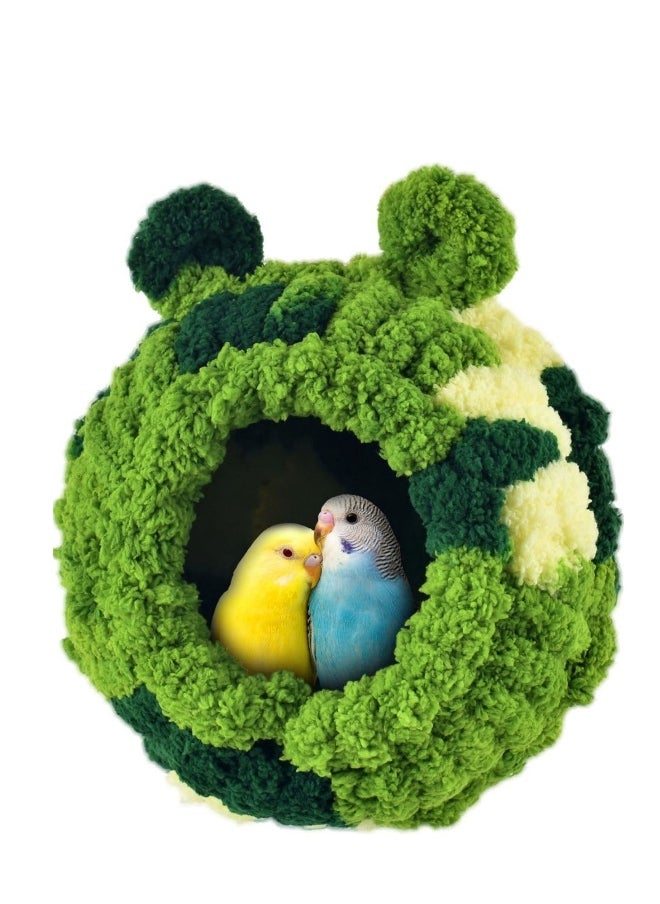 Bird Nest, Parrot Breeding House Conure Snuggle Hut for Budgie, Parakeet, co ckatiel, Conure, Lovebird, Canary, Finch, Hamster, Small Pets