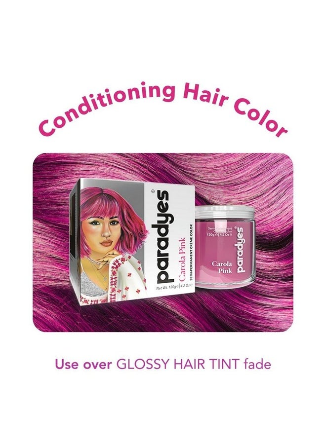 Top-Up Semi-Permanent Carola Pink Diy Conditioner Based Hair Colour, 120 Gm