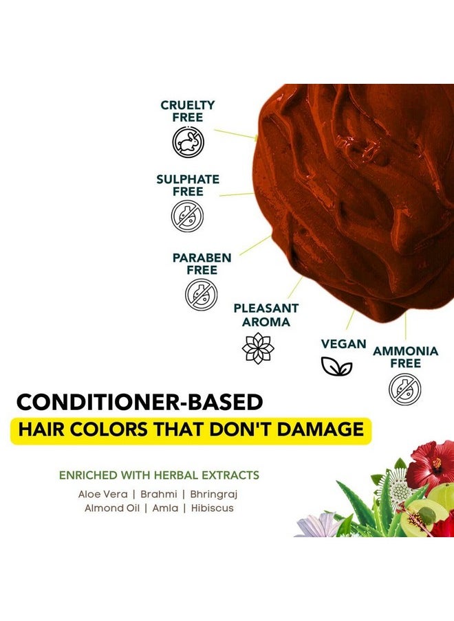 Top-Up Semi-Permanent Chocolate Brown Diy Conditioner Based Hair Colour, 120 Gm