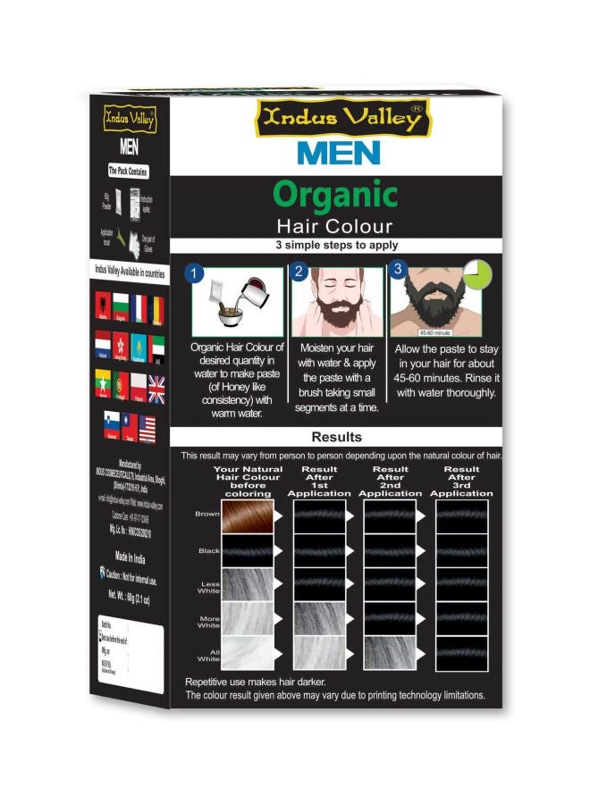 Organic Beard And Hair Colour Soft Black 60grams