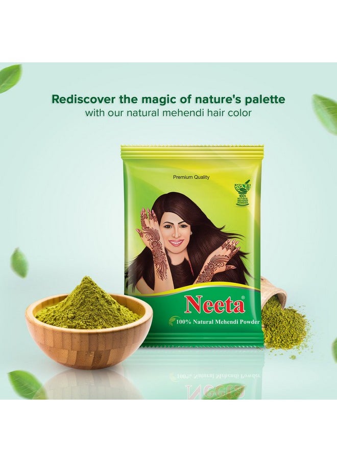 - 100% Pure Henna Powder (Mehendi Powder) - Natural Color - 500G, Anti-Dandruff & Natural Conditioning Hair Colour For Men & Women