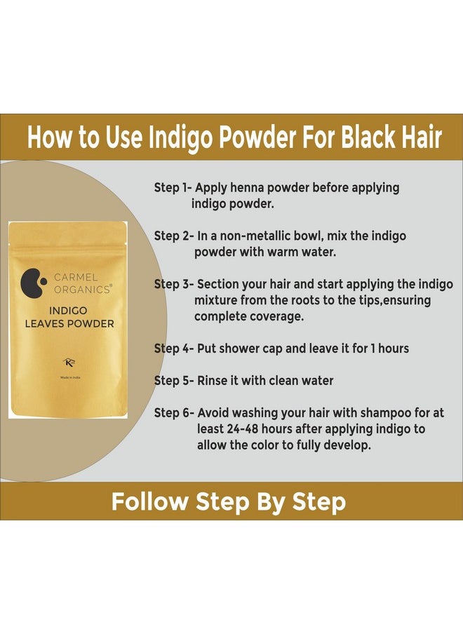Indigo Leaves Powder (340 Grams) For Hair Colour | Natural | No Added Colour Or Preservatives | Avuri Akulu Powder | Indigofera Tinctoria Powder