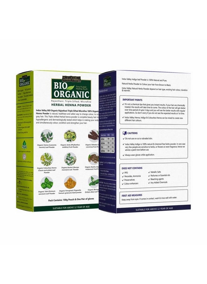 Bio Organic Indigo And Herbal Henna Powder Combo - 250 Gm Each