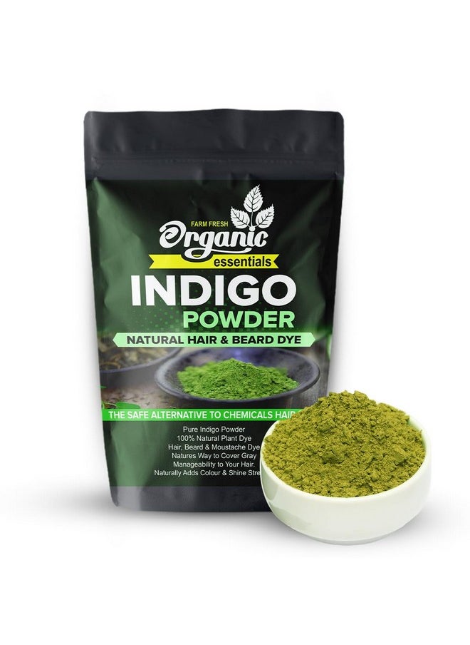 Indigo Powder, 250G Natural Indigo Leaves Powder For Hair Black, Natural Hair & Beard Dye, Pure And Chemical-Free