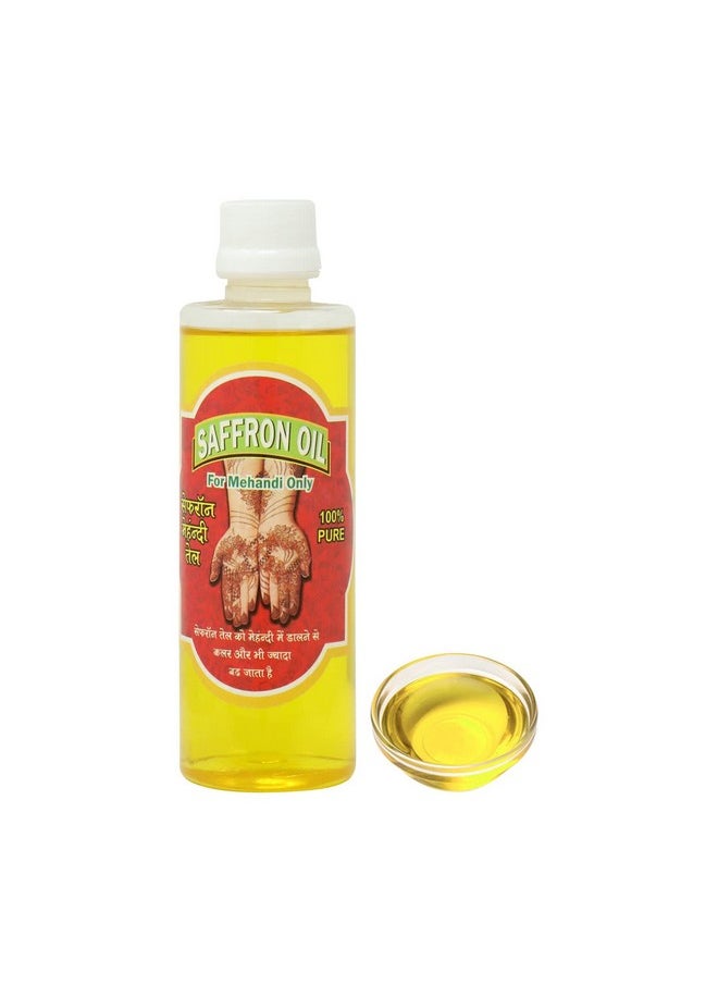 Henna Mahendi Saffron Oil For Making Mahendi Cones - 200 Ml