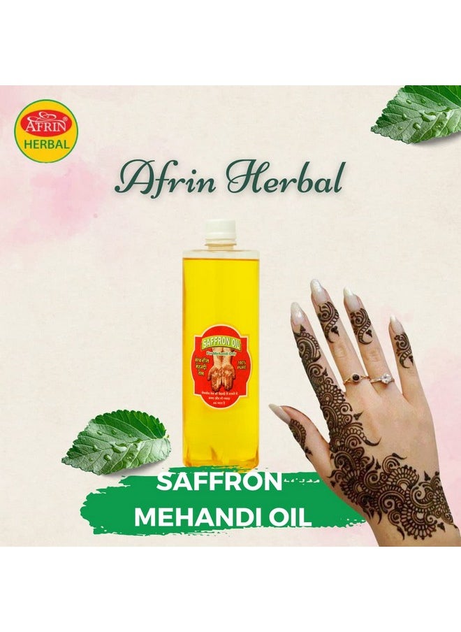 Henna Mahendi Saffron Oil For Making Mahendi Cones - 200 Ml