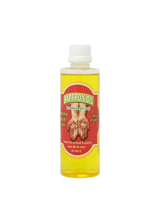 Henna Mahendi Saffron Oil For Making Mahendi Cones - 200 Ml