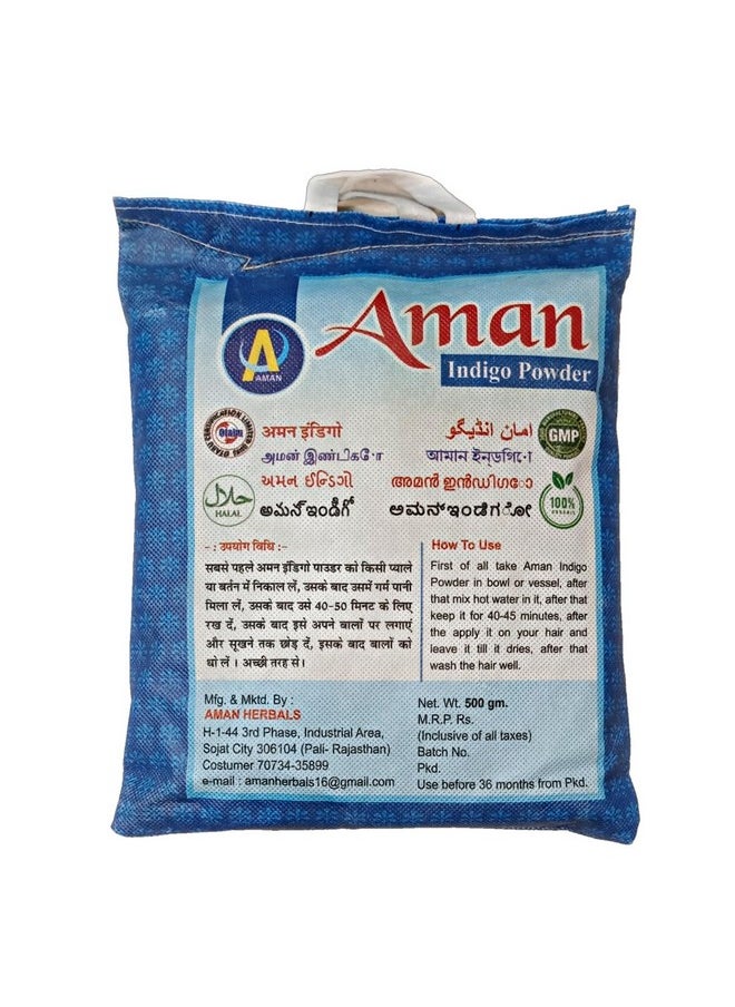 Herbals - 100% Natural And Ayurveda Neelamari Indigo Powder Natural Hair Colour Without Chemical (500 Gm Pack Of 1)