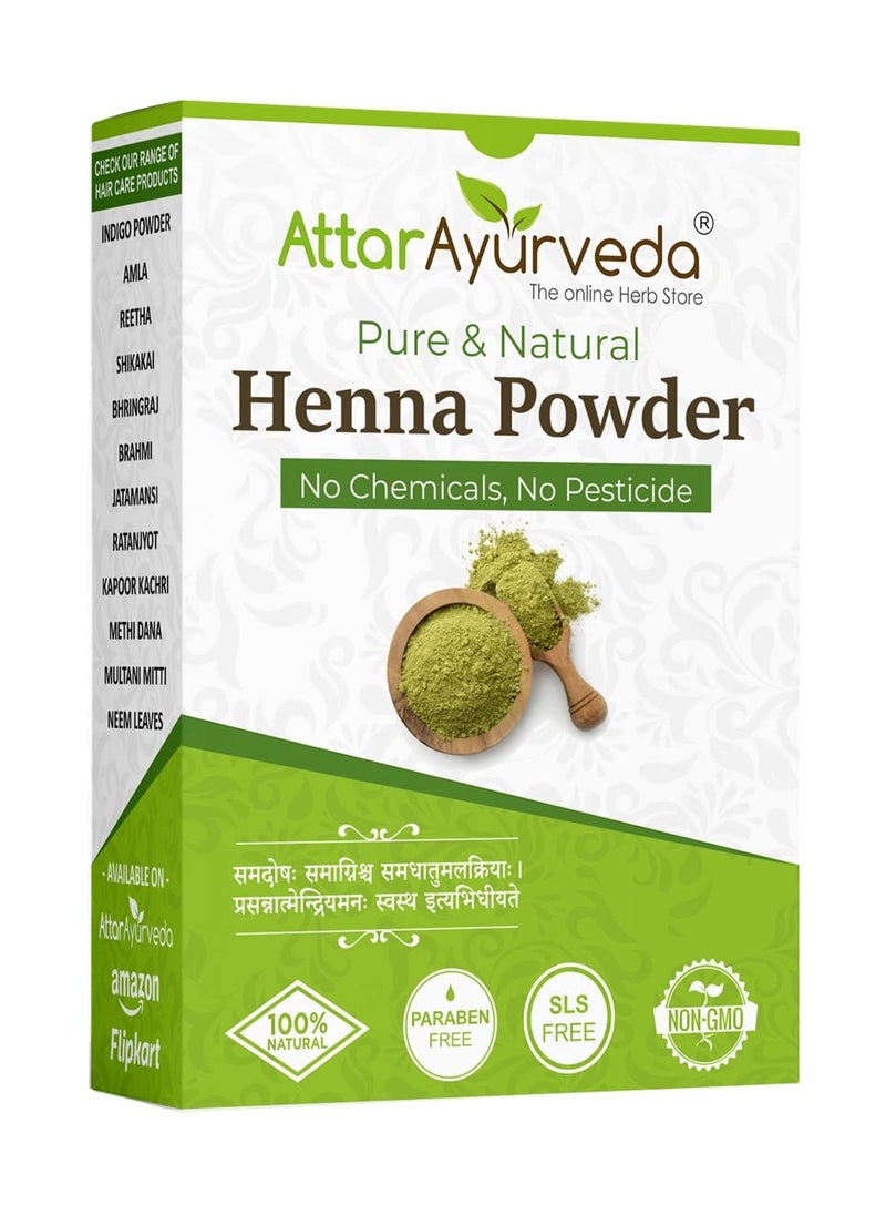 Attar Ayurveda Natural Henna powder for hair Colour and Growth (200 gm)