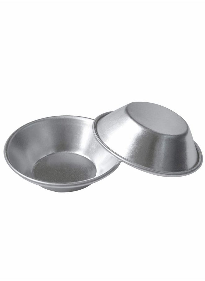 25 Pack Egg Tart Moulds Tiny Pie Tartlets Dessert Mould Pans Tin Puto Cup Bakeware Muffin Cupcake Cake Cookie Baking Tool, Round Resuable Nonstick