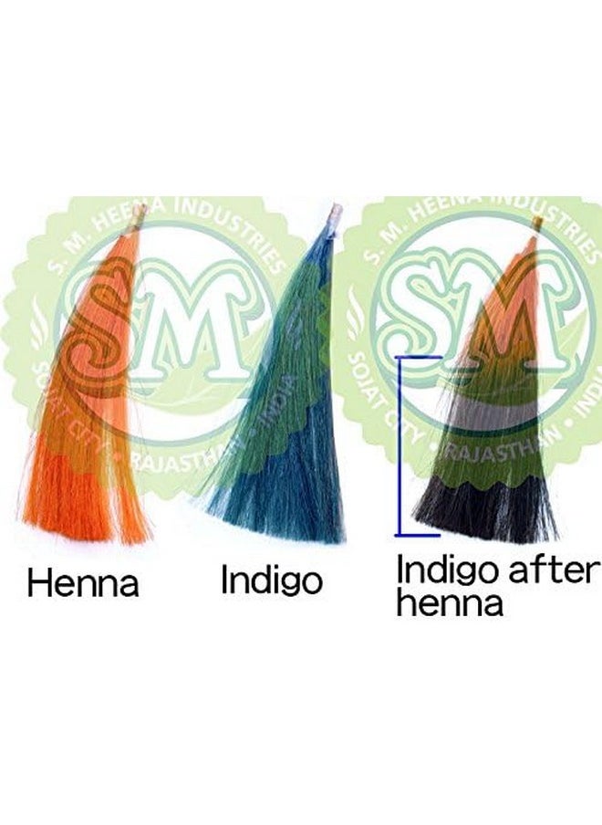 Hair Henna Powder & Indigo Powder, Hair Color Combo With Hair Dye Brush, Gloves And Shower Cap 200G