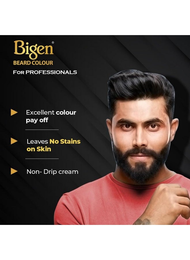 Professional Beard Colour B103 Dark Brown| Leaves No Stains, 40G+40G