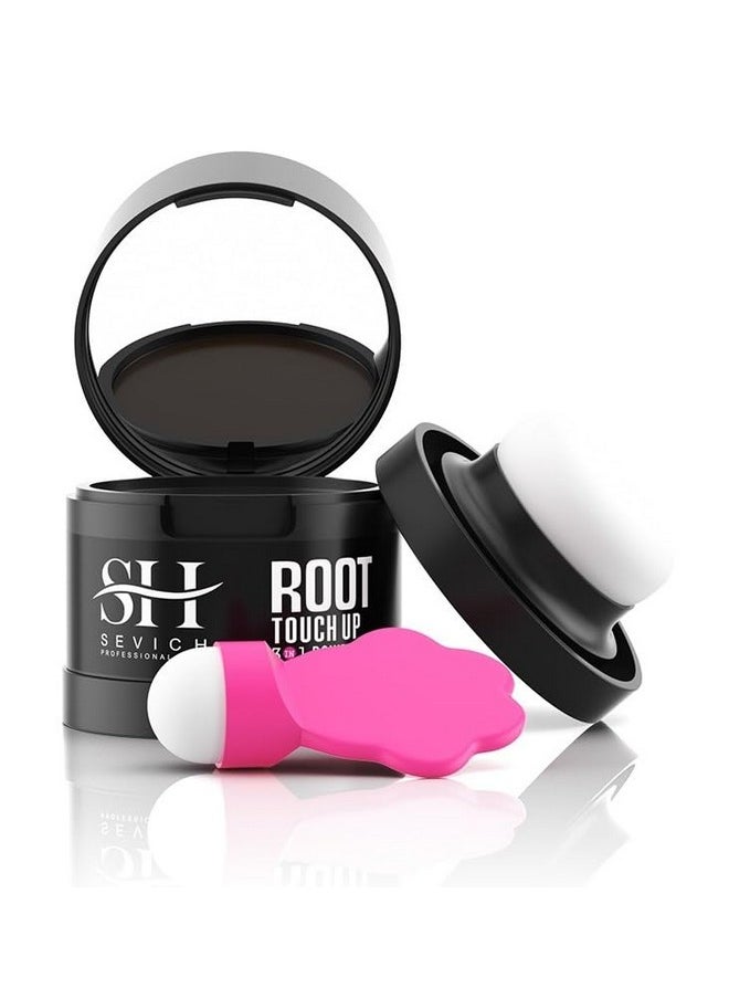 Root Touch Up, Dark Brown - Hairline Powder, Helps Cover Grey Roots & Bald Spots Instantly, Highly Pigmented, Fuller And Denser, Long-Lasting & Matte Finish, Super-Fine Powder For Flawless Application, 4G