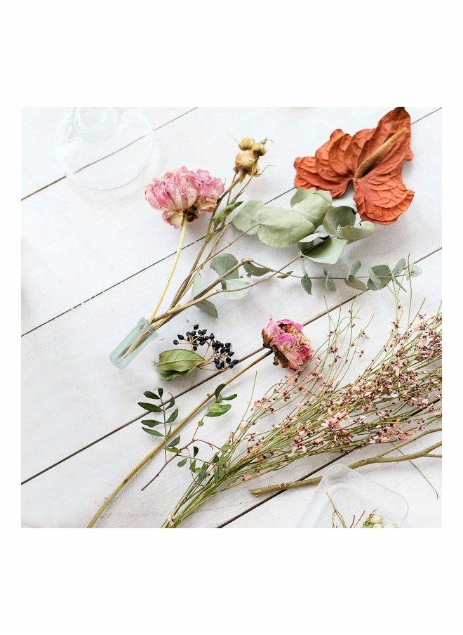 Flower Water Tubes,Clear Plastic Floral Tubes, 1.6 Inch Individual Flower Water Tubes with Caps for Flower Arrangements, Blue (0.7 Inch Opening)400pcs