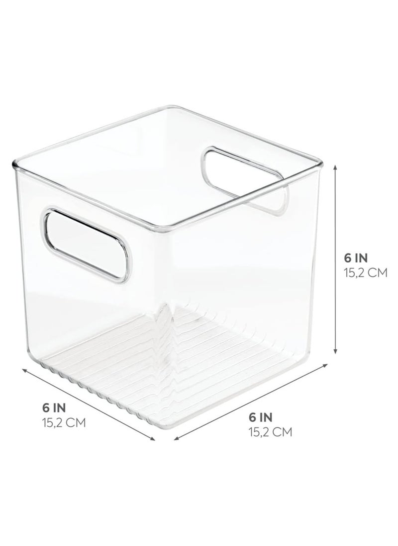 Home Kitchen Organizer Bin For Pantry，Fridge and Storage Cabinet with Handles