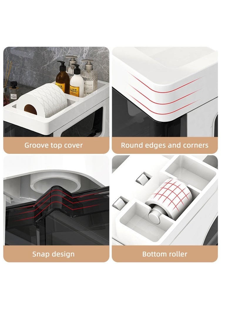 5 Layers Drawer Plastic Multi-Purpose Storage Cabinet With Wheel Storage Drawers for Closets Bedroom Nursery Room Hallway Bathroom