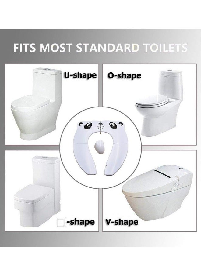 Toddler Toilet Seat Cover, Upgrade Portable Potty Seat With Splash Guard For Toddler