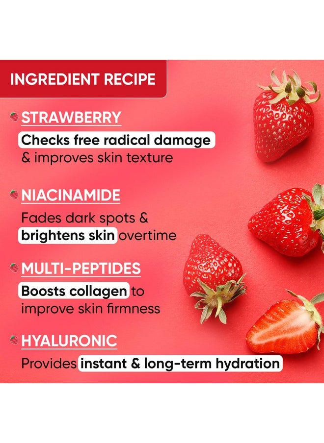 Strawberry Dew Do-It-All Moisturizer | Intense Moisturization | Lightweight & Non Sticky | Boosts Radiance | Daily Makeup Remover | Corrects Dark Spots | 80G