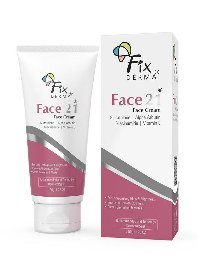 2% Niacinamide Cream, Face 21 Cream | Niacinamide Cream For Face | Alpha Arbutin Cream | Anti Ageing Cream For Women | Day & Night Cream For Women, Reduces Wrinkles And Fine Lines - 50 Gm