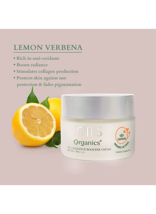 Vitamin - C Radiance Booster Cream| Lemon Verbena|Illuminated Skin|Spf 20 Pa+++ |50Gm