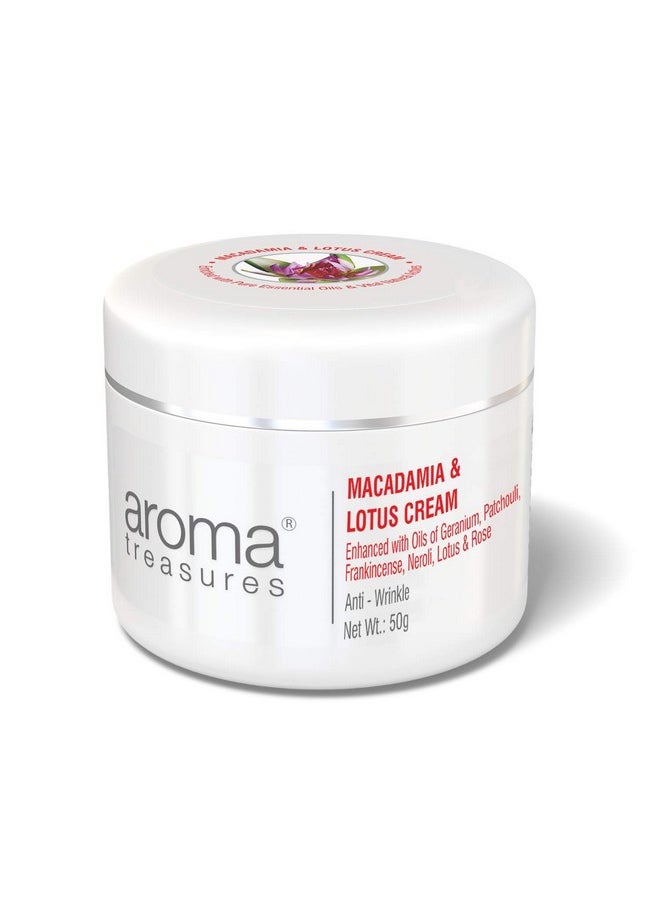 Macadamia & Lotus Cream (Anti Wrinkle) For Mature Skin - 50 Gm