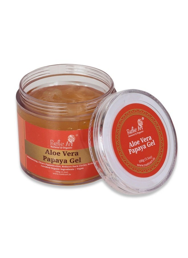 Aloe Vera Papaya Gel With 5% Niacinamide & Vitamin E | For All Skin Types | For Kids, Women & Men | 100G