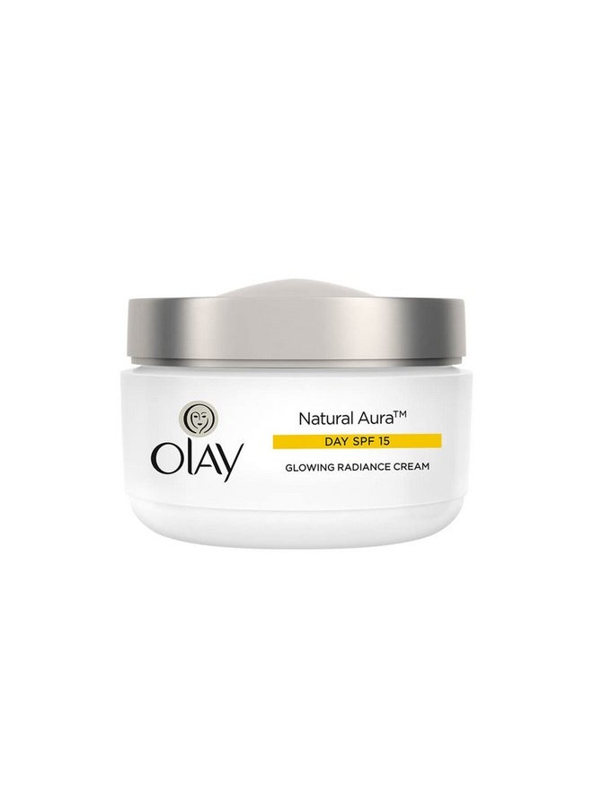 Natural Aura Day Cream |Vitamin B3, Pro B5, E And Spf 15 |50 Gm