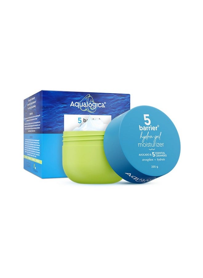 Barrier+ Hydra Gel Moisturizer With 5 Ceramides & Avocado - 200 G 24-Hour Intense Hydration | Weightless Water-Like Gel Texture | Non Sticky & Quick Absorbing For Healthy Skin Barrier