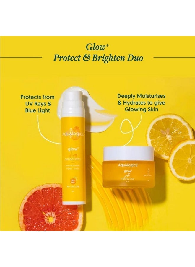 Protect & Brighten Duo Sunscreen For All Skin Types (50G, Spf 50) | Gel Moisturiser (50G), Pack Of 1