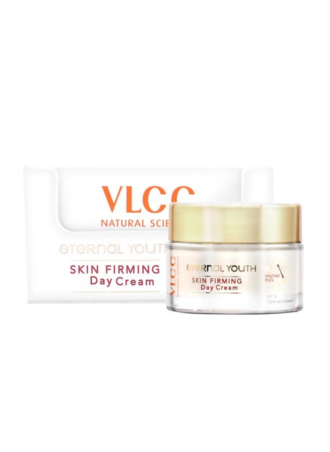 Eternal Youth Skin Firming Day Cream Spf 15-50G | Anti-Ageing Day Cream With Spf | Minimizes Wrinkles, Uv Protection | Elastic, Youthful Glow | With Vinzyme Complex, Niacinamide & Vitamin E.