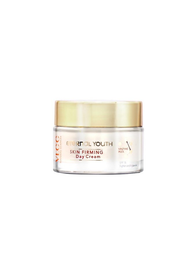 Eternal Youth Skin Firming Day Cream Spf 15-50G | Anti-Ageing Day Cream With Spf | Minimizes Wrinkles, Uv Protection | Elastic, Youthful Glow | With Vinzyme Complex, Niacinamide & Vitamin E.