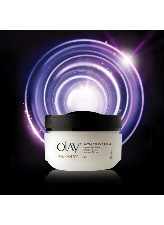 Age Protect Anti-Ageing Cream | Lightens Dark Spots And Reduces Wrinkles | Normal, Oily, Dry, Combination Skin | 40G