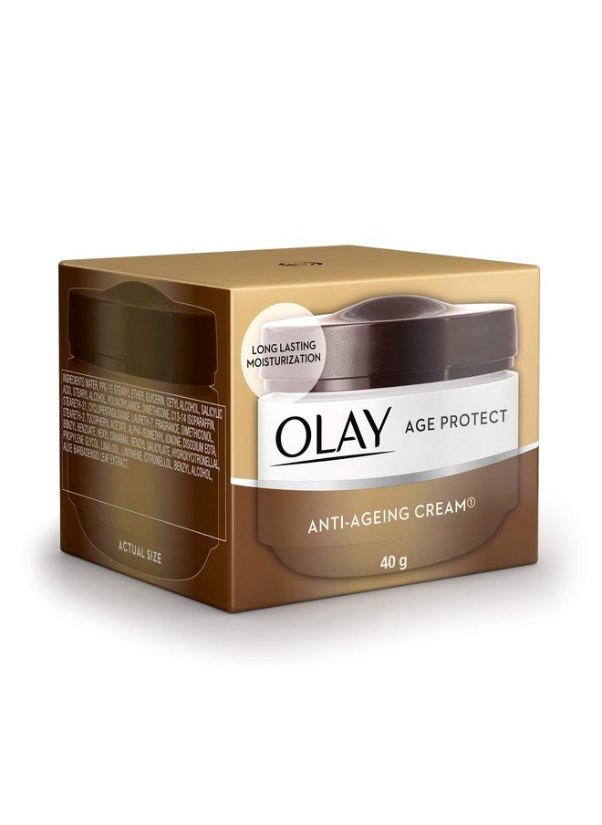 Age Protect Anti-Ageing Cream | Lightens Dark Spots And Reduces Wrinkles | Normal, Oily, Dry, Combination Skin | 40G