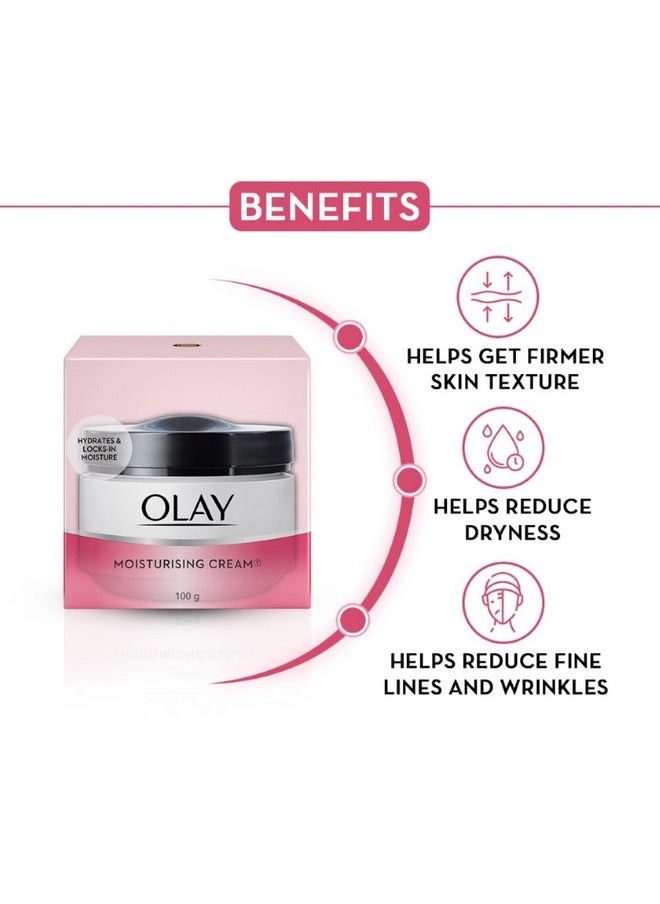 Moisturising Cream | Hydrates And Locks In Moisture | Light Weight And Non Greasy | Normal, Oily, Dry & Combination Skin L 100G