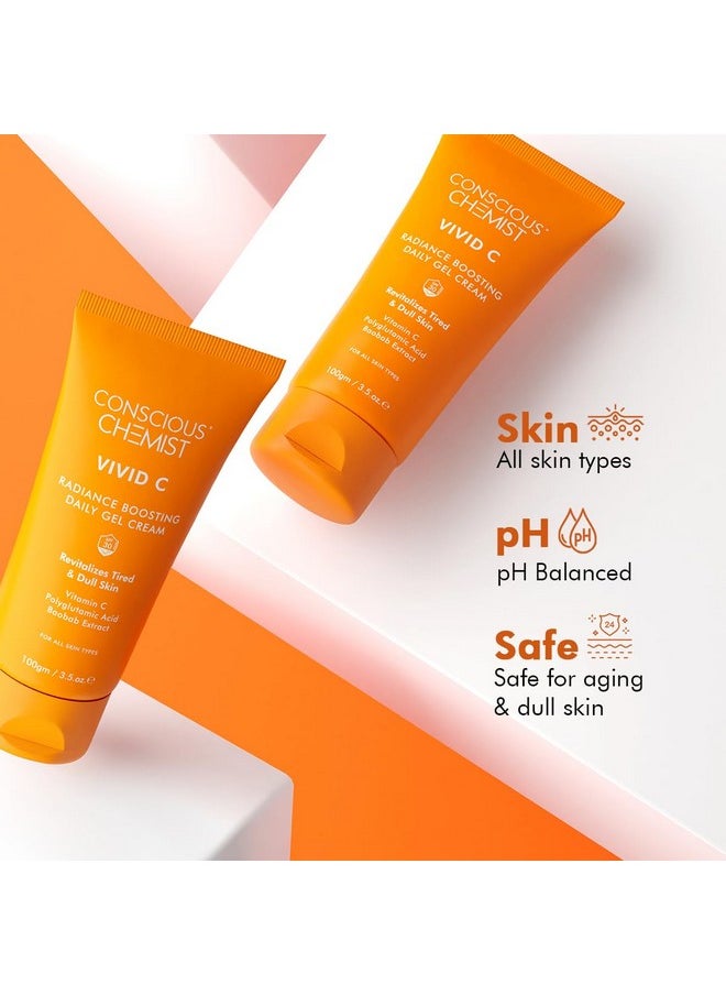 ® Vitamin C Cream With Spf30 Pa+++ | 100G | Vitamin C Moisturizer, Face Cream For Men & Women, Daily Gel With Polyglutamic Acid For Healthy & Bright Skin, All Skin Types - Vivid C