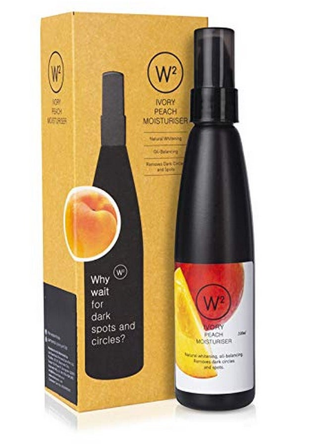 Why Wait Ivory Peach Moisturiser | Contains Peach Extract, Wheat Germ Oil, Olive Oil & Almond Oil | Removes Dark Spots, Dark Circles & Prevents Acne, Uv Ray Damage | For Men & Women -100Ml