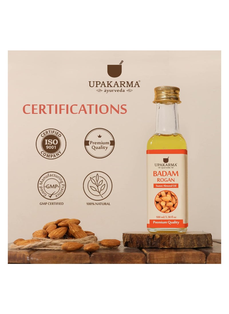 UPAKARMA Ayurveda BADAM ROGAN Sweet Almond Oil 100 ml