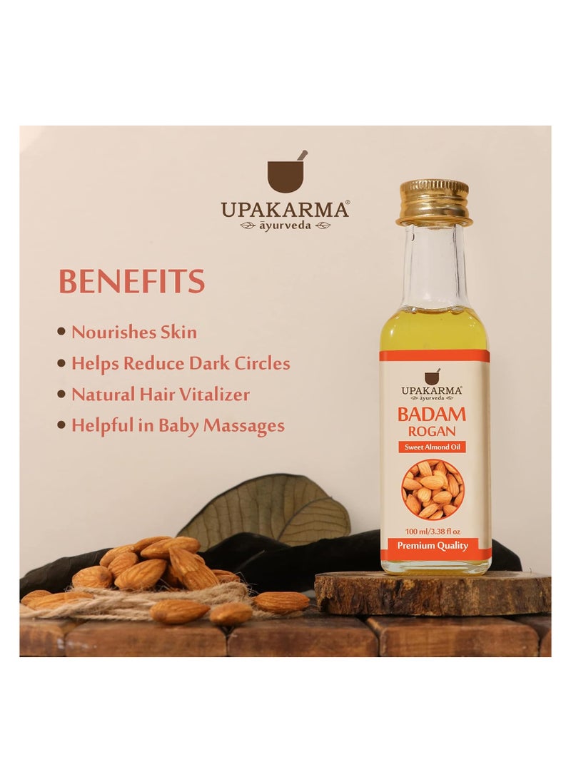 UPAKARMA Ayurveda BADAM ROGAN Sweet Almond Oil 100 ml