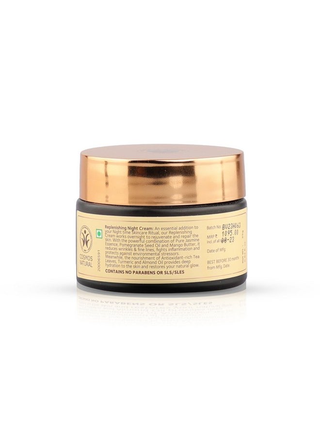 Replenishing Night Cream - Jasmine & Pomegranate Drench - 25Gm