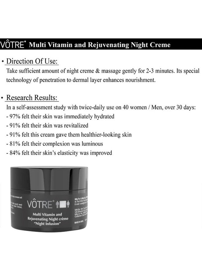 Mini Multi Vitamin And Rejuvenating Night Crème Night Infusion 10 Vitamins, 30Gms