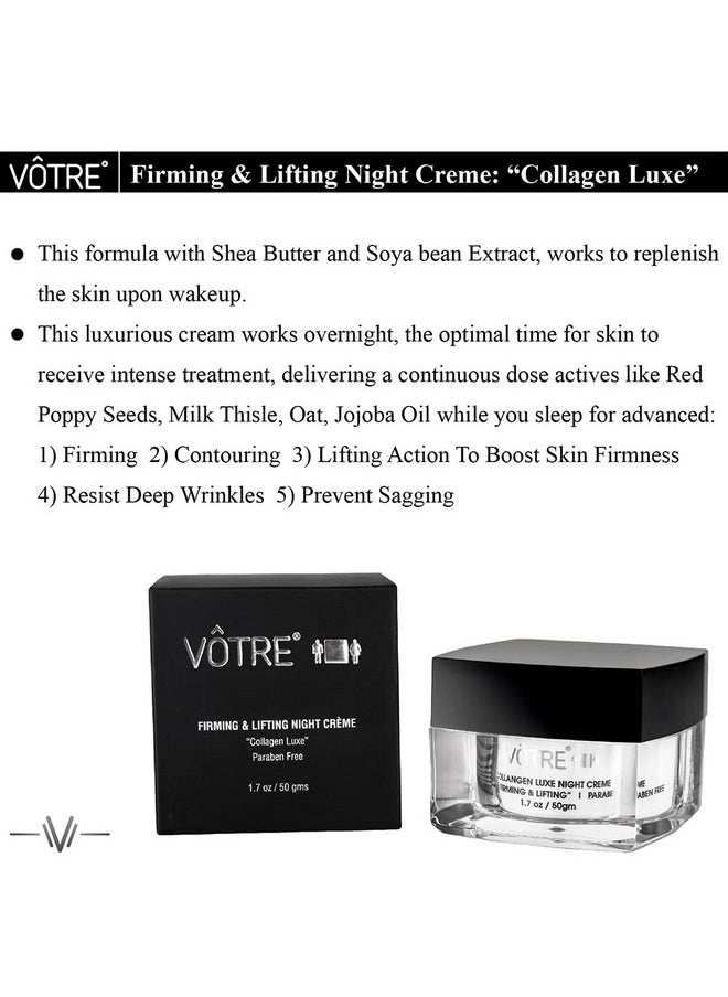 Firming & Lifting Night Crème:- Collagen Luxe; 50Gms