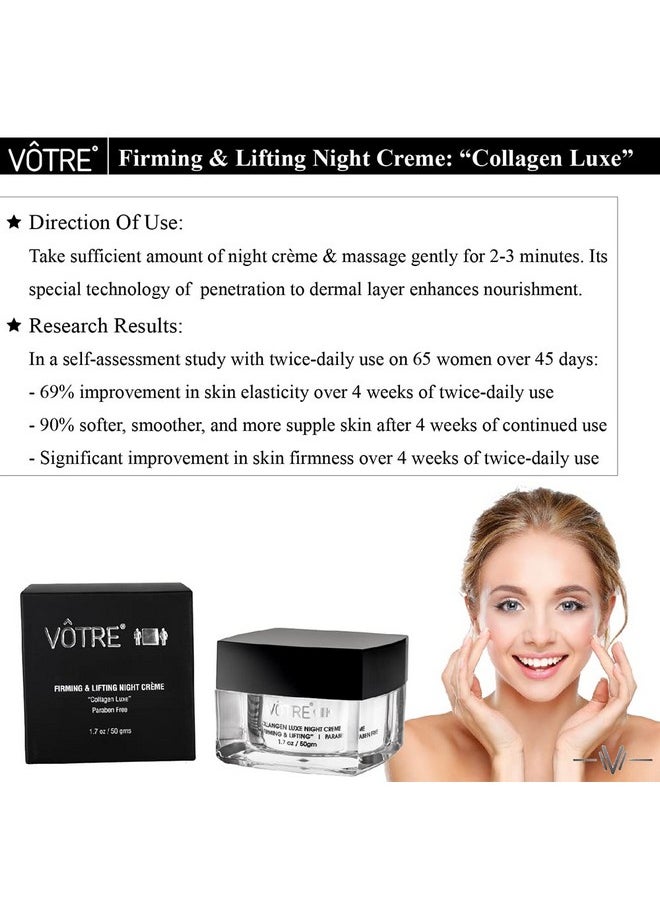 Firming & Lifting Night Crème:- Collagen Luxe; 50Gms