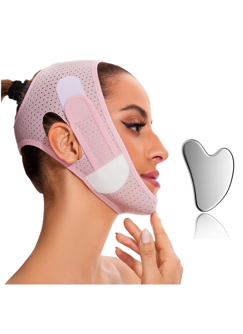 V Line Mask Chin Strap V Shaped Face Belt for Sleeping Jaw Exerciser for Women