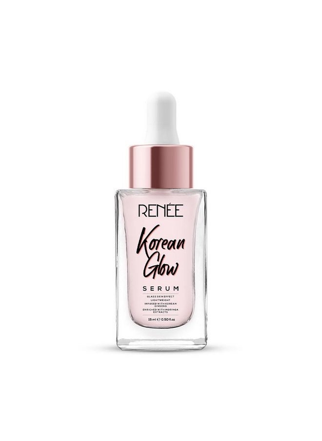 Korean Glow Serum 15Ml, Lightweight, Non Greasy, Hydrates, Plump-Up The Skin With Glassy-Dewy Shine & Maintain Its Youthful Glow