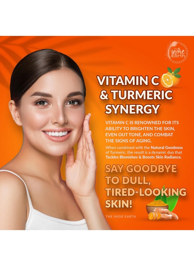 20% Vitamin C Serum With Glutathione, Hyaluronic & Ferulic Acid | Anti-Aging, Brightening Formula Highly Concentrated Withcarrot Seed, Sea Buckthorn, Rosehip & Witch Hazel 30Ml