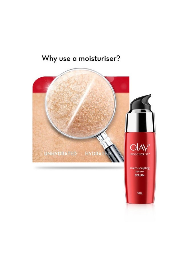 Regenerist Micosculpting Serum | Hydrated, Plump, Bouncy Skin | With Hyaluronic Acid, Niacinamide And Peptides | Normal, Oily, Dry, Combination Skin | 50Ml