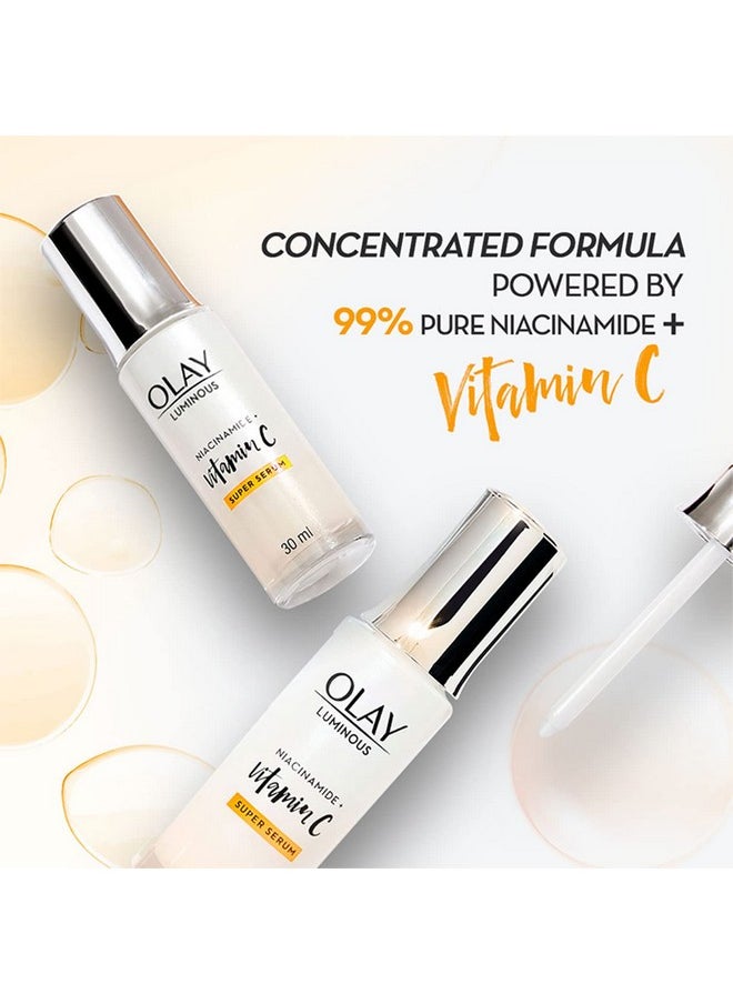 Face Serum | Clear And Even Skin | Fights Dullness And Provides Radiant Glow| Normal, Oily, Dry, Combination Skin | Paraben And Sulphate Free (30Ml, Vitamin C)