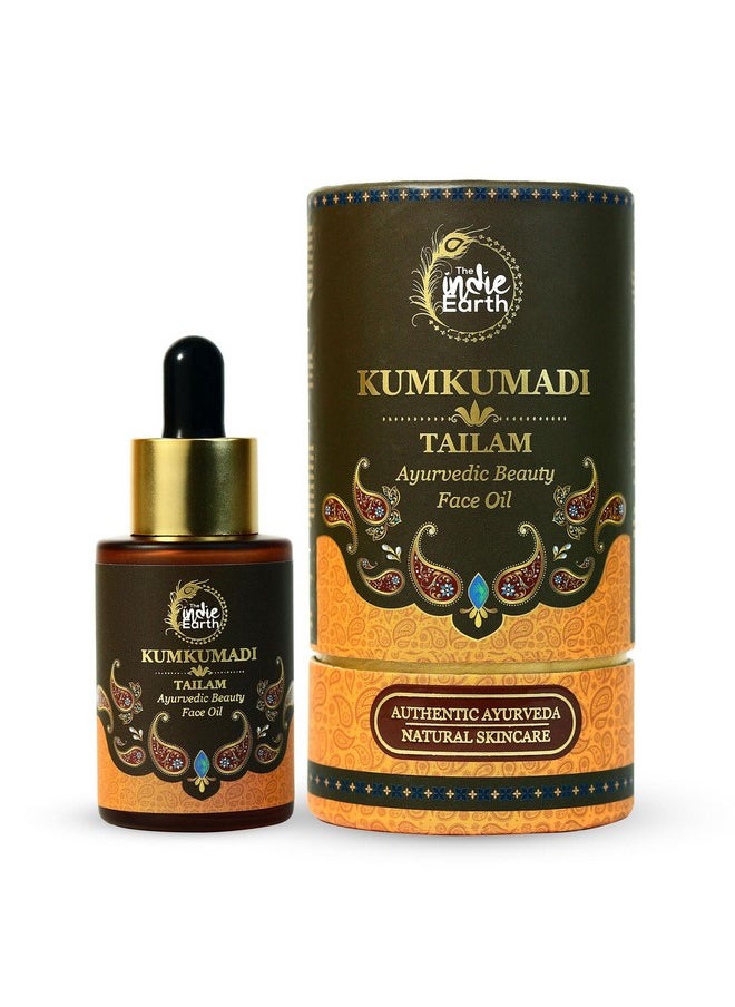 Kumkumadi Tailam 30 Ml | An Ayurvedic Beauty Face Oil | Miraculous Beauty Night Serum For Brighter, Glowing & Younger Looking Skin With Turmeric, Saffron, Blue Lotus & Indian Lotus